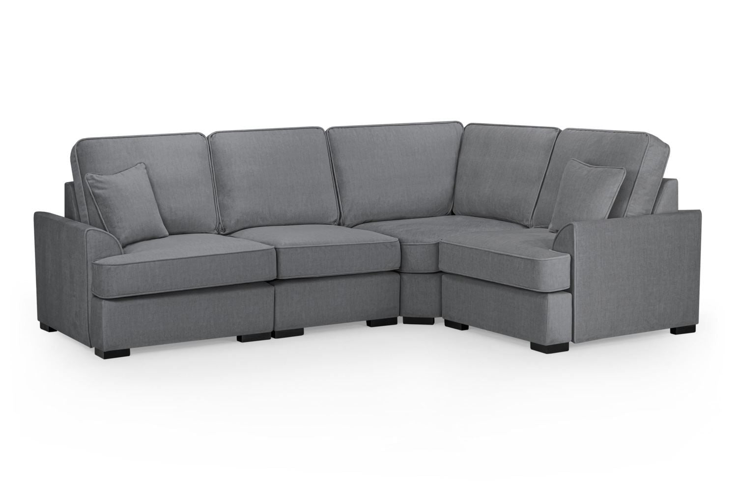 Grey Fabric Large Universal Corner Sofa