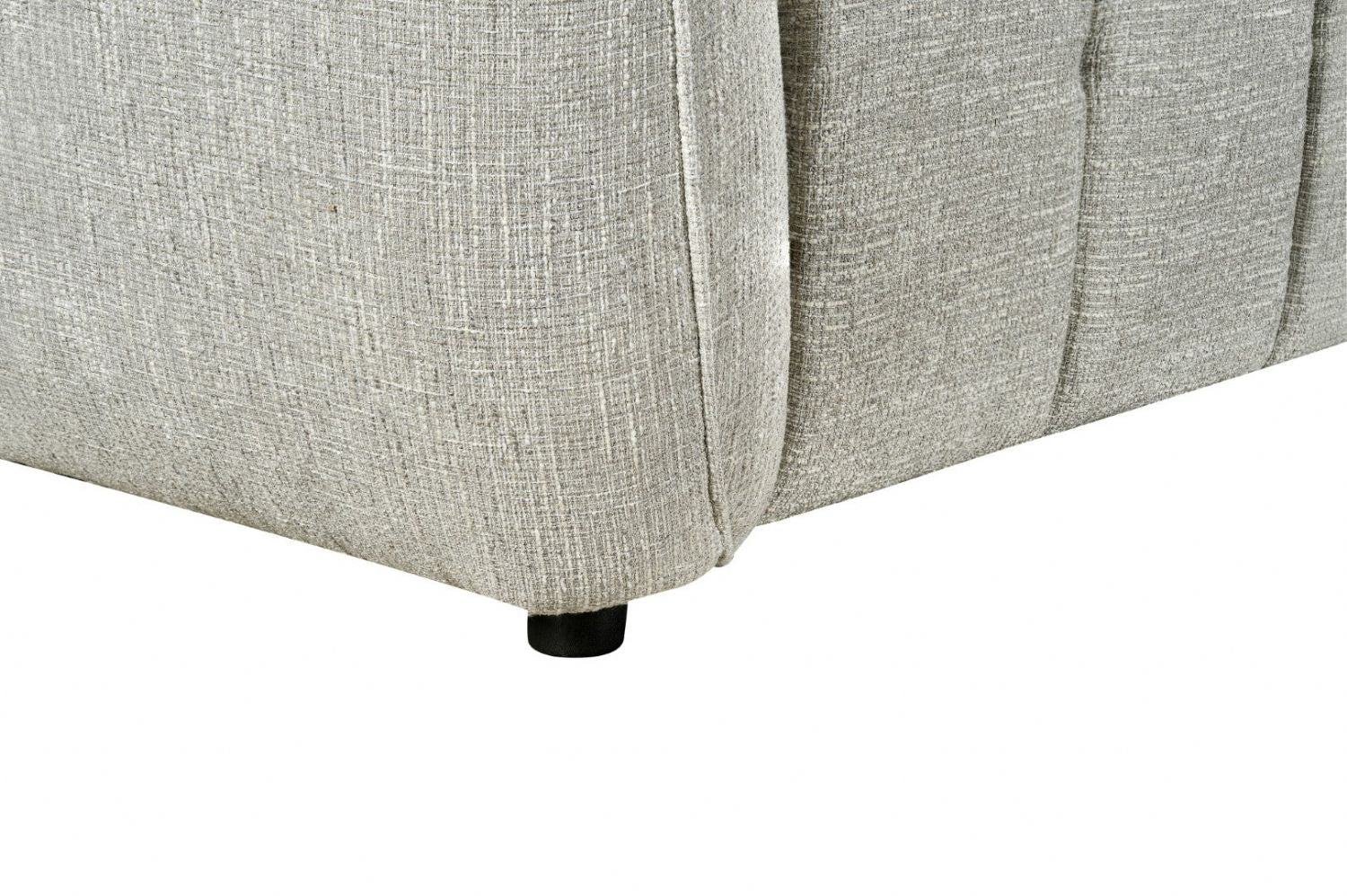 Silver Fabric Electric Recliner Corner Sofa Right Hand Sofa