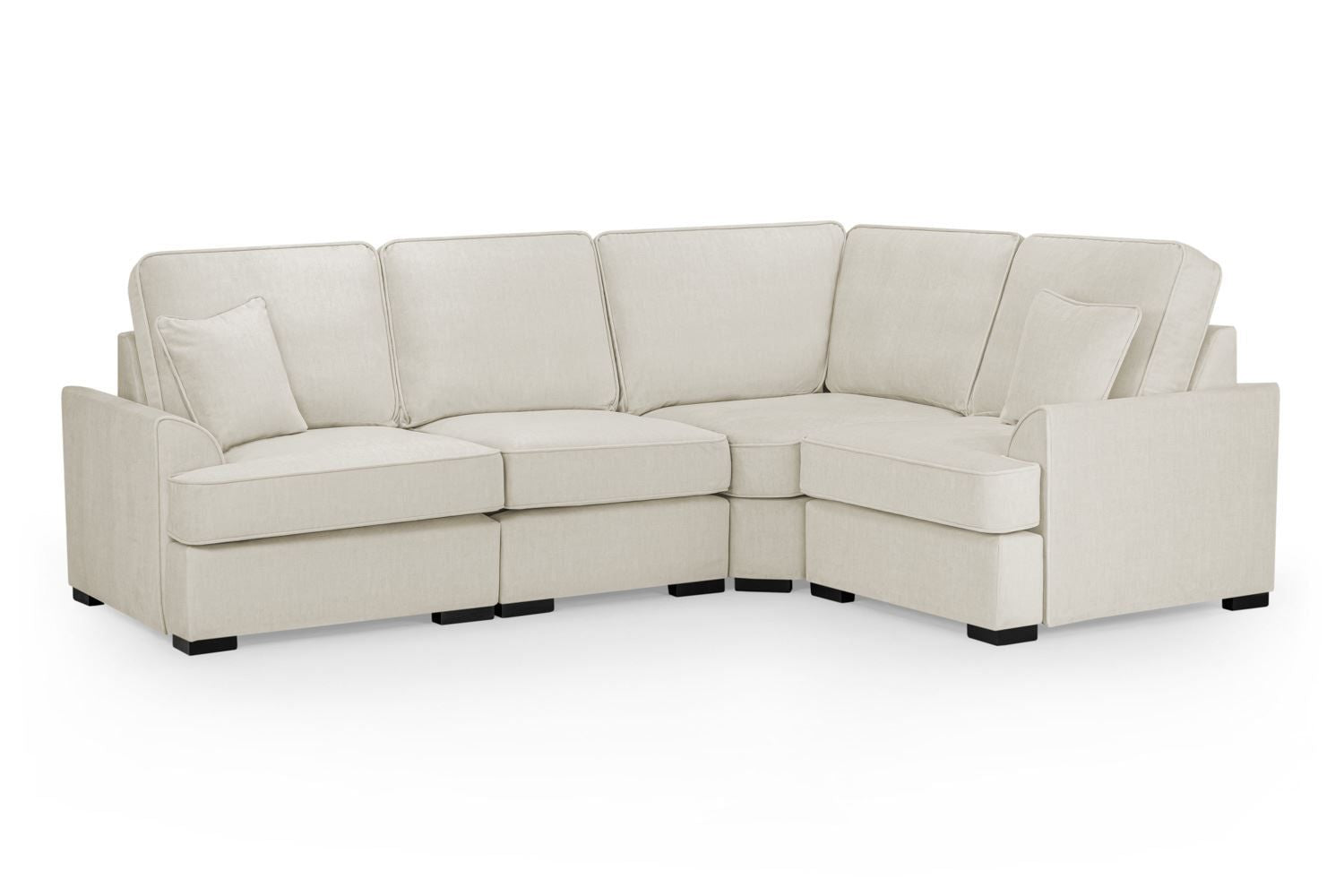 Beige Fabric Universal Standard BackCorner Sofa