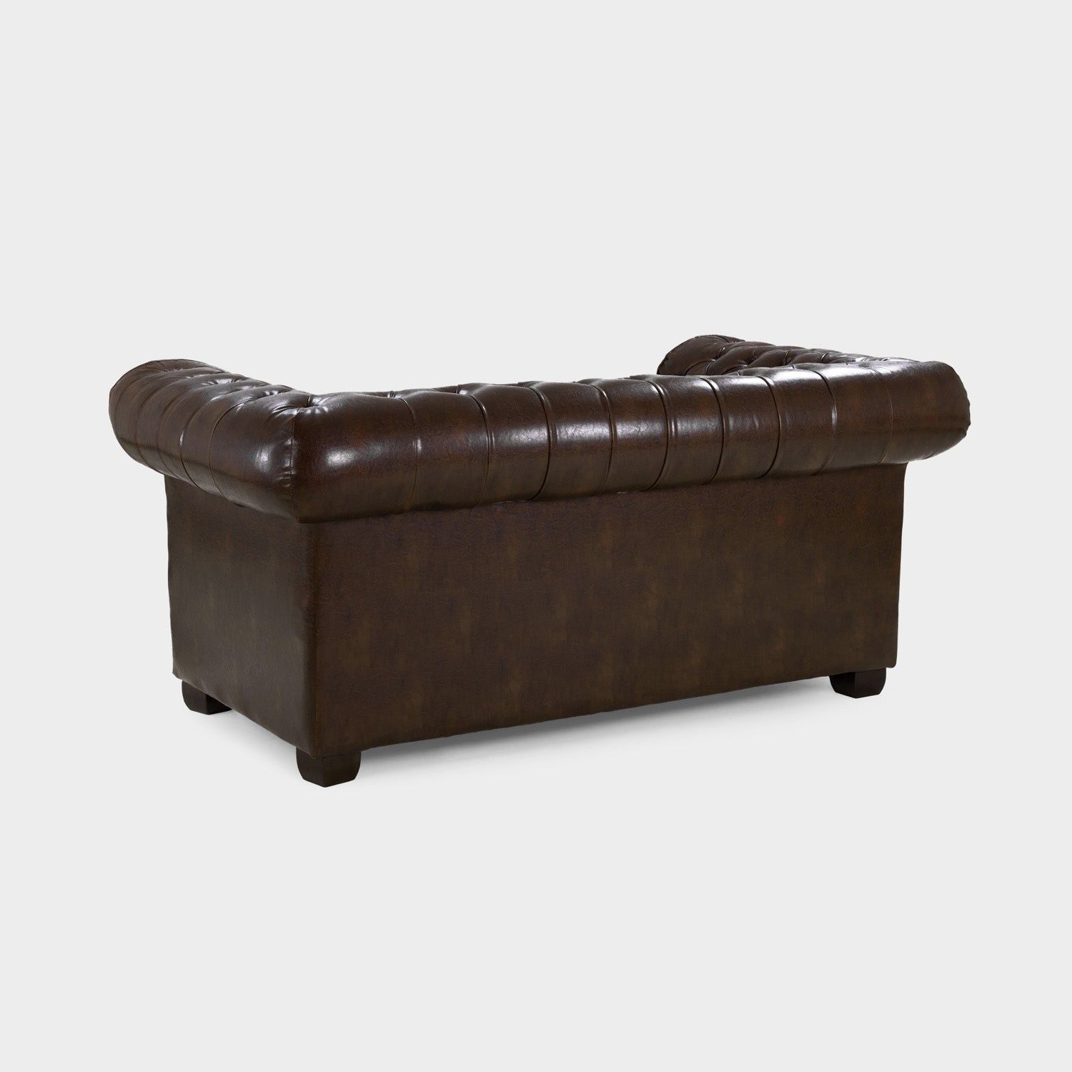 Chesterfield Sofa Antique Brown 2 Seater