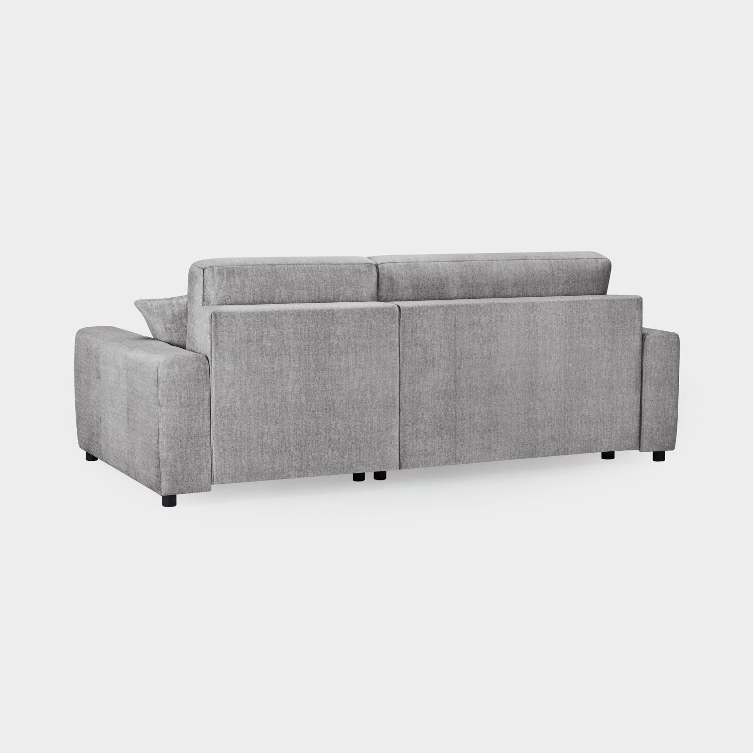 Grey Fabric Universal Corner Sofabed with Storage