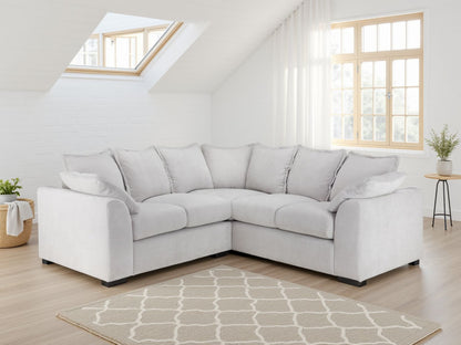 Natural Fabric Upholstery Large Corner Sofa