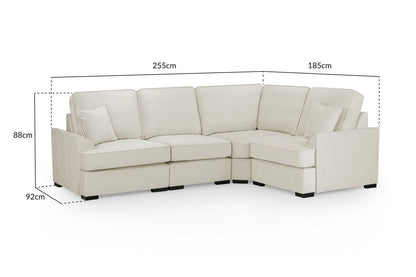 Beige Fabric Universal Standard BackCorner Sofa