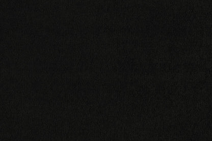 Black Fabric U Shape Plush Black Corner Sofa