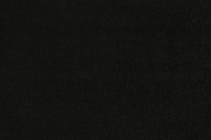 Black Fabric U Shape Plush Black Corner Sofa