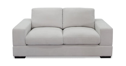 Ivory Fabric 3+2 Seater Standard Back Sofa Set