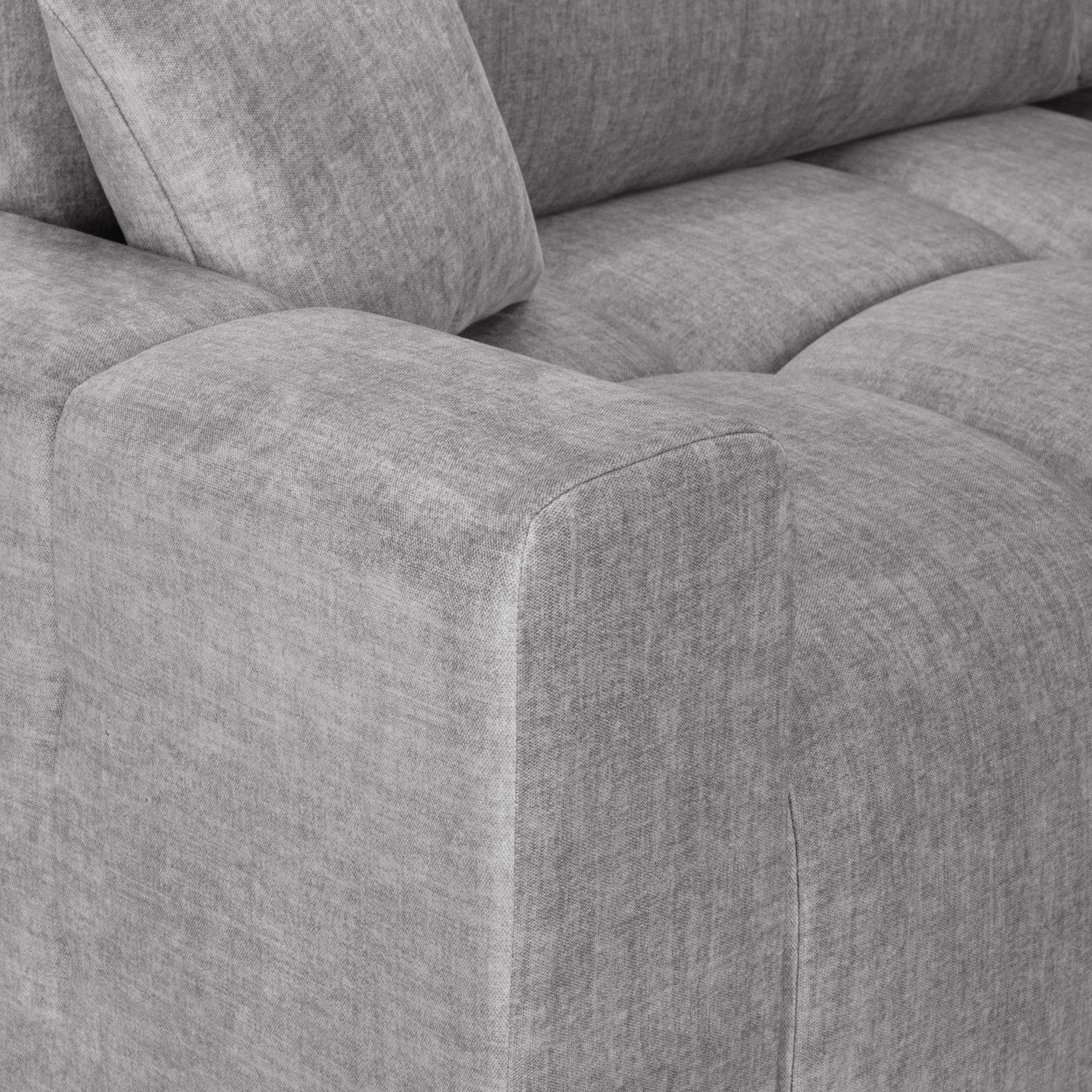 Grey Fabric Universal Corner Sofabed with Storage